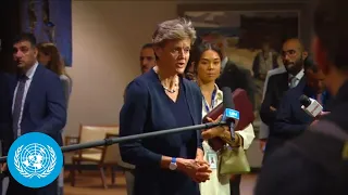 The UK on the situation in the Middle East | Security Council Media Stakeout | United Nations