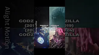 Godzilla 2014 Vs Godzilla 2019 Vs Godzilla 2021 Vs Godzilla 2024 #shorts