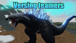 Godzilla Ultima vs teamers in Kaiju Arisen (1v3)! - Roblox Arisen 5.0