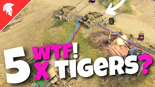 Company of Heroes 3 - WTF! 5 x Tigers? - US Forces Gameplay - 4vs4 Multiplayer - No Commentary