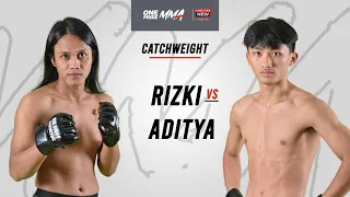 RIZKI RAHMADIA VS ADITYA TANGKAR | FULL FIGHT ONE PRIDE MMA 77 KING SIZE NEW #2 JAKARTA