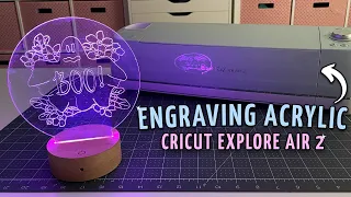 You can do THIS with your Cricut Explore Air 2? ENGRAVING Acrylic with Cricut Explore Air 2 Tutorial