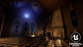 Gothic Dining Room - Unreal Engine 5 Environment