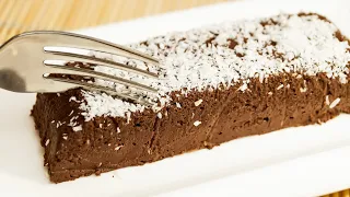 NO flour or sugar! Only 2 ingredients! Chocolate dessert in 5 minutes!