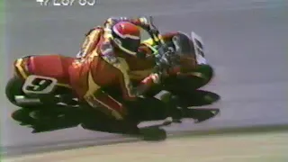 AMA SUPERBIKE "KERKER 100"  04/28/1985 Leg 1  Willow Springs International Raceway