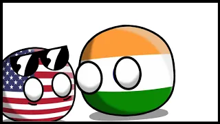 USA get roasted by India!! - Countryballs Animation Test