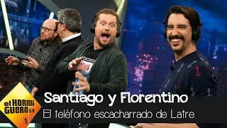 Santiago Segura y Florentino Fernández juegan al teléfono escacharrado de Latre - El Hormiguero 3.0