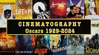 Best Cinematography Oscar Winners | Academy Awards | Film History | 1929 to 2024 | Easy to Read List