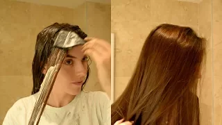 HOW TO : DYE LONG HAIR AT HOME.