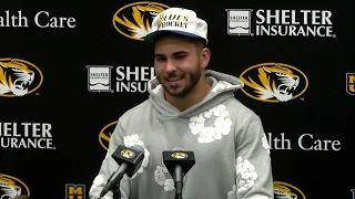 Full postgame press conference with Mizzou running back Cody Schrader after beating ...