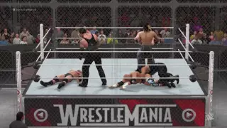 WWE 2K16 (PS4) - 6-Man Hell In A Cell Match For WWE Universal Title