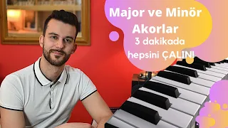 3 DAKİKADA Minor ve Major akorları çalın!