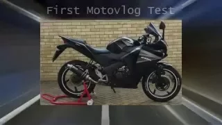 First Motovlog | GoPro to Mic Adaptor  | Honda CBR125R