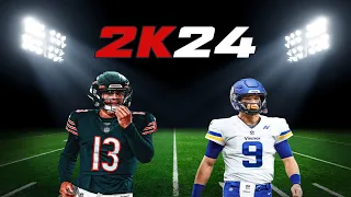 NFL 2K24 | Chicago Bears vs Minnesota Vikings | Updated Rosters | Caleb Williams vs JJ McCarthy |