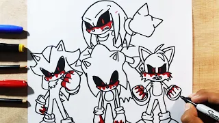 COMO DIBUJAR A SONIC TEAM EXE