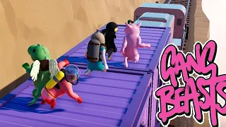 GANG BEASTS - We Gonna Rob This Train [Melee] - Xbox One Gameplay