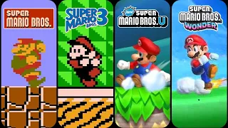 Evolution Of Mario Screech Halt 1983-2023