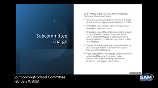 Southborough School Committee meeting February 9, 2022