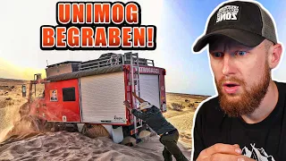 UNIMOG BEGRABEN! SurvivalMattin steckt in der Wüste fest! Fritz reagiert + Call  mit @SurvivalMattin