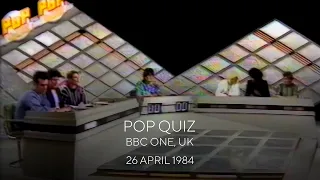 The Smiths - Morrissey on Pop Quiz, BBC One, UK - 26 April 1984 • 4K