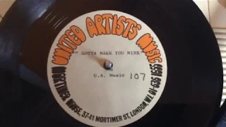 Velvet Crest Unreleased UK 1969 United Artists Music Demo Acetate, Psych, Garage - AMAZING !!!