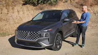 2022 Hyundai Santa Fe Hybrid Test Drive Video Review