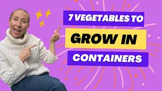 7 EASY vegetables for BEGINNER gardeners to grow in small containers