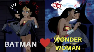 Batman and Wonder Woman Admit Their Love and Share Romantic Moments from Justice League Unlimited.