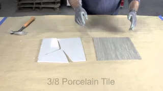 Chapter 3: Laminam 3+ vs Standard Porcelain-Impact Resistance – Laminam by Crossville Training