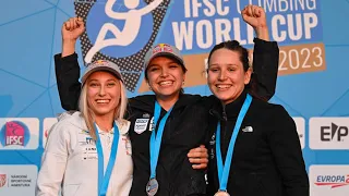 ESCALADE - À 18 ans, la Française Oriane Bertone signe sa première victoire en Coupe du monde