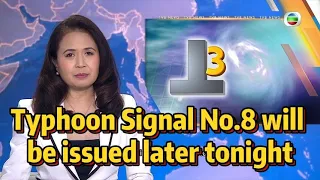 TVB News | 31 Aug 2023 | Typhoon Signal No.8 will be issued later tonight