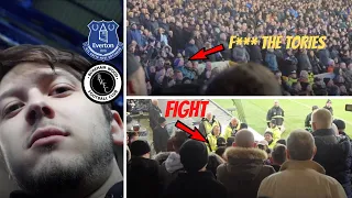 EVERTON VS BOREHAM WOOD 2-0 | FANS FIGHT STEWARDS AND ANGRY EVERTON FANS KICK OFF