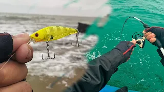 pesca nas pedras da praia e em alto mar micro jig e iscas artificiais - pescaria ultralight