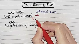 How to Calculate EDD( Expected Date of Delivery) | Gynaecology |