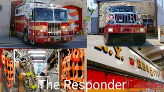 [FDNY] TONES DROP - BRAND NEW RESCUE 5 + TAC 2 RESPOND & INSIDE LOOK AT NEW RIG