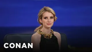Emma Roberts Reacts To Paparazzi Photos Of Herself | CONAN on TBS