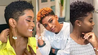 50 Newest Short Hairstyles For African American Black Women In 2024 | Natural Short Hairstyles