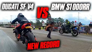 Nuevo Record!! S1000RR VS Ducati Street Fighter V4