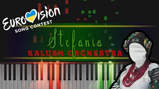 Stefania - Kalush Orchestra 🇺🇦 (Eurovision 2022 Winner) [piano tutorial + sheet piano]