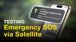 Testing Apple's Emergency SOS via Satellite Feature!