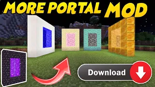 More portal for Minecraft pocket edition  more dimensions more portal minecraft pe more portal mod