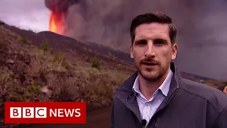 Witnessing the erupting Canary Islands volcano - BBC News