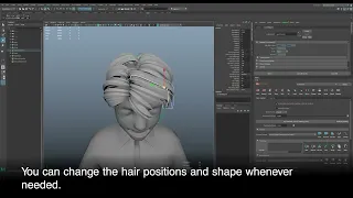 Kami - Amazing Anime hair creation for Maya !