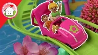 Playmobil Film deutsch - Achterbahn im Polly Pocket Freizeitpark - Kinderfilm von Familie Hauser