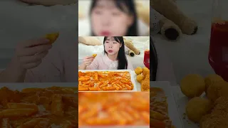 MUKBANG  Rosé Tteokbokki, Cheese Hot dog, Cheese Croquette, Twisted bread stick ASMR