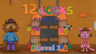 12 Locks Funny Pets Level 3: Opening the Treasure
