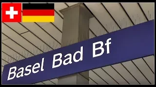 German Railways Station in Switzerland / Basel Badischer Bahnhof, Schweiz 2018