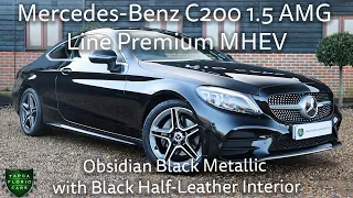 [4K] Mercedes-Benz C200 1.5 AMG Line Premium MHEV registered March 2020(20) in Obsidian Black