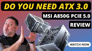 Overflow With Power? MSI a850g PCIE 5.0 / ATX 3.0 Power Supply Review