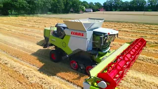 Gerste|Dreschen|2023|Claas|Trion|660|ErnteserviceHallmeyer|Schwadteiler